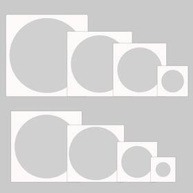 Daomong 718387198523 Large Circle Stencil For Painting Reusable Plastic 8 Pcs Templates Ste