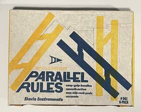Davis 011698006113 Instruments 15 Inch Clearview Parallel Rules #061 6-pack