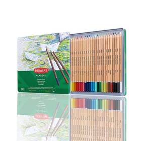 2301942 Derwent Academy Watercolor Pencils 3.3mm Core Metal Tin 24 Count