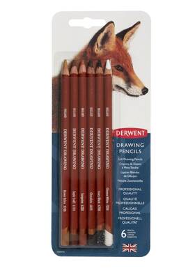 B001bl70kk Derwent Colored Drawing Pencils 6-pack 5mm Core Art Sketching Coloring