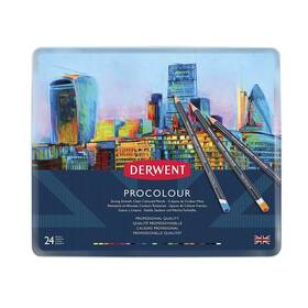 Derwent B073h9j9b2 Colored Pencils Procolour Drawing Art Metal Tin 24 Count 2302506