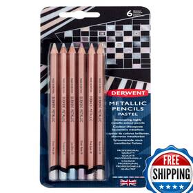Derwent B07sqjh8lq Metallic Pastel Colored Pencils 6-piece Set 2305602