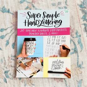 D0597 Design Originals Hand Lettering Calligraphy Practice Sheets Tutorial Guide Book. Traceable