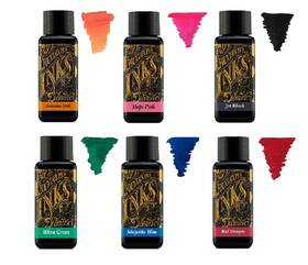 Diamine 272/302/233/257/262/201 - 30ml Fountain Pen Ink Color Wheel 6 Pack Autumn Oak Hope P Inch