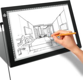 Digitpro 797465677471 Ultra-thin A4 Tracing Light Box Usb Led Table With Adjustable Brightness
