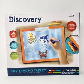 1001639 Discovery Led Tracing Tablet 26-piece Set For Coloring W Storage Drawer Markers