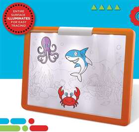 Discovery 843479100075 Kids Led Tracing Tablet Illuminated Surface For Coloring Age 6