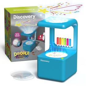 Discovery Kids 843479199789 Doodle Projector Light Art Station Includes 6 Dry-erase Markers
