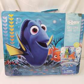 3532fd Disney Pixar Finding Dory Deluxe Art Set Over 200 Pcs Graphic Storage Case New