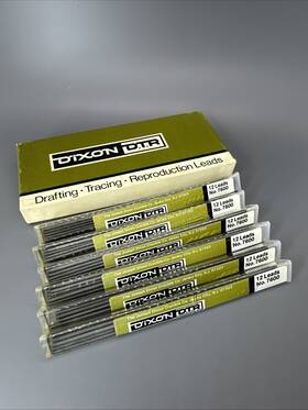 7600 Dixon Dtr Drafting Tracing Reproduction Leads 6 Tubes 12 Each No. Inch H Nos
