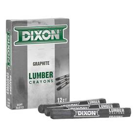 B002jgha2e Dixon Industrial Lumber Marking Crayons Soft Graphite 4.5 Inch Hex 12-pack