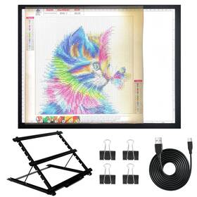 Donpoder 760915046912 A3 Diamond Painting Light Pad With Stand 2nd Gen Tracing Board Drawing