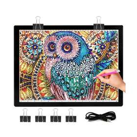Donpoder 784110112319 A3 Light Pad Tracing Board Drawing Box 2nd Gen Diamond Painting L