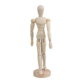 Mcs1805280 Doublelife Wooden Human Mini Mannequin 8 Inch Manikin Figure With Flexible Joints Posable Articulated Mannequ