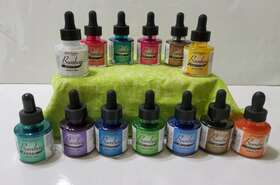 Dr. Ph. Martins 090385480023 Bombay 13 India Ink 1 Oz Assorted Calligraphy/airbrush/pens Art