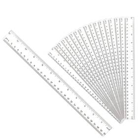 Dsuwa-231 Dsuwazu 30pcs Clear Ruler Plastic Rulers 12 Inch With Inches And Metric For School C