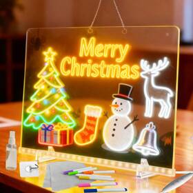 Lbvzm001 Dsxgefw Large Led Drawing Board For Kids 13.7 Inch X10 7-color Glowing Doodle And Writing