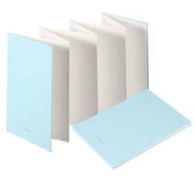 Duefixing 614553744917 7.5x5.2 Inch Concertina Sketchbook Watercolor Notebook Sky Blue