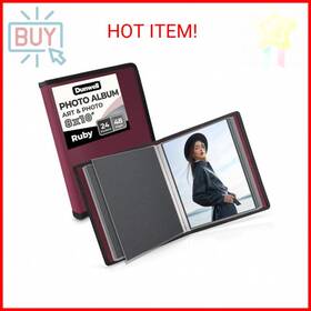 Dunwell 704831342772 Photo Album 8x10 Ruby With Black Mounting Paper 8 X 10 And Art Po