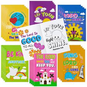 B0c3b61rpv Dvbonike 24pcs Bible Coloring Books Religious Theme Diy Color-in Pages Inspirational Art