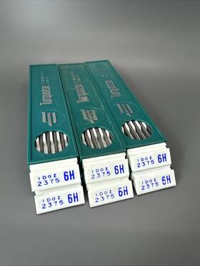 2375-6h Eagle Turquoise Drawing Leads 6 Doz. Half Gross 2375 6h - New Old Stock