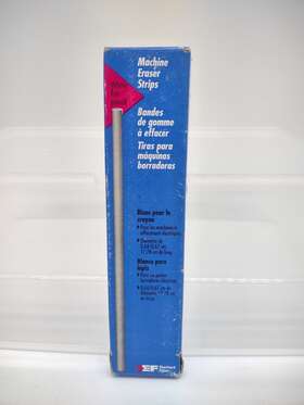 75214 Eberhard Faber Machine 12 Eraser Strips Premium Vinyl No 73 White Nos