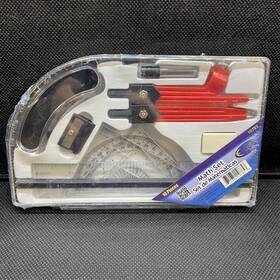10785 Eclips 10 Piece Compass Protractor Triangle Ruler Set Math Drafting Drawing Geometry