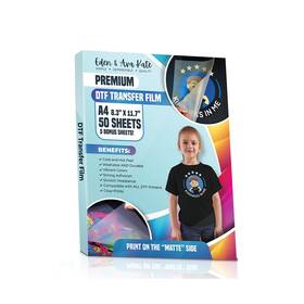 Eden & Ava Kate 860011947301 Dtf Transfer Film For Sublimation 8.3 Inch X 11.7 A4 - 50 Pet ... Fast Ship