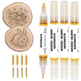 Mf-usgy-0660 Eigtwen 4 Pcs Wood Burn Marker Pen Burning Used For Drawing Wooden B