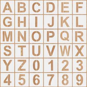 1-drawing Elevatetech 686853 Letter And Number Stencils 3 Inch 36 Pcs Reusable Alphabet Art Craft Stencil