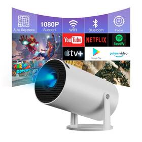 Wifi6 Enzemit Hy300 Mini Projector Portable With And Bluetooth 5.0 130-inch 1080p