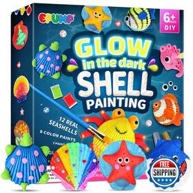 B0d9m3twzj Epump Glow In The Dark Shell Painting Kit Kids 8-12 Arts Crafts