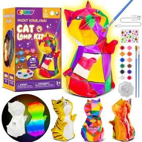 B0fk9p7tmr Epump Paint Your Own Cat Lamp Kit - Rechargeable 1200mah Night Light 2 Modes