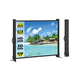 Excel-tt50v Excelimage Portable Projector Screen With Stand 50 Inch 4 3 Outdoor Projecto... Fast Ship