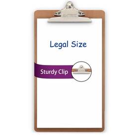 10832 Extric Legal Size Clipboard 9 Inch X 15.5 Large Clip Board With Sturdy Metal Cl