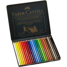 110024 Faber-castell Polychromos Artistsft Color Pencils - Tin Of 24 Colors Premium
