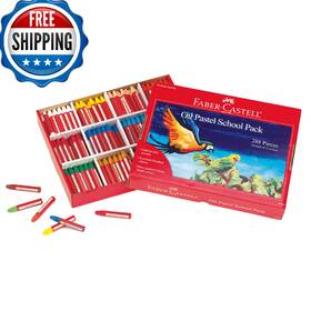 B00io073gm Faber-castell Oil Pastels School Pack 12 Colors 24 Each Premium Art Supplies