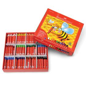 B00io0757y Faber-castell Brilliant Beeswax Crayons Classroom Pack Smooth Vibrant Coloring