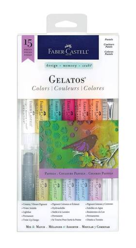 B00u5m0756 Faber-castell Gelatos Pastels Color Set 12 Pastel Colors - Multi-purpose Art