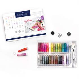 Faber-castell B014fr63u4 Faber-castell Gelatos Dolce 2 Gift Set 28 Watercolor Gel Crayons And