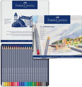 B074gxnk3s Faber-castell Creative Studio Goldfaber Watercolor Pencils 24 Count