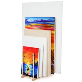 At0340 Falling In Art Large Wooden Storage Rack - Canvas Drying Stand For Artwor