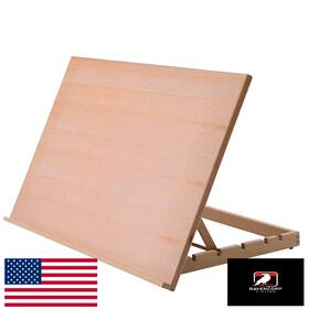 B075r3hnwb Falling In Art Xl 5-position Wood Drafting Table Easel Drawing Board 29.5 Inch X19.6