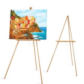 Ct0326 Falling In Art 65 Inch A-frame Tripod Easel Stand Wood Display Adjustable
