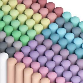B085vktty6 Feela Sidewalk Chalk 162 Pack 18 Colors Kids Jumbo Bulk For Driveway Wall
