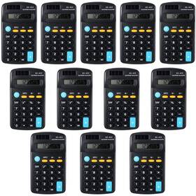 Bureau-55 Fiada 12 Pieces Pocket Size Mini Calculators Handheld Angled 8-digit Display Calcul