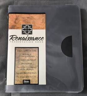 60973 Filexec Products Renaissance Presentation Book Fits Images 8.5 Inch X11 48 Views New/unused