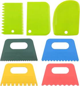 Nb-955 Finbe 7pcs Color Paint Scraper Set Plastic Tool Oil Colour Mixture
