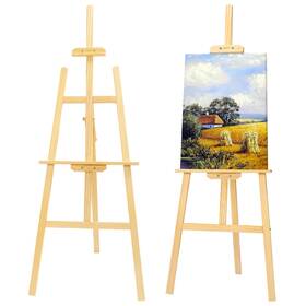 B09wy5vmpd Finenolo 45 Inch Wooden Easel Stand For Painting Adjustable Height Folding Art Ease