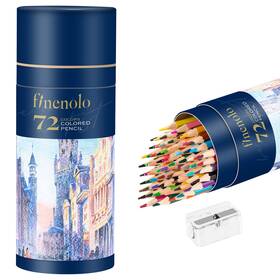 B0b7qkx3p5 Finenolo 72 Soft-core Colored Pencils Drawing Art Set With Sharpener Sketching